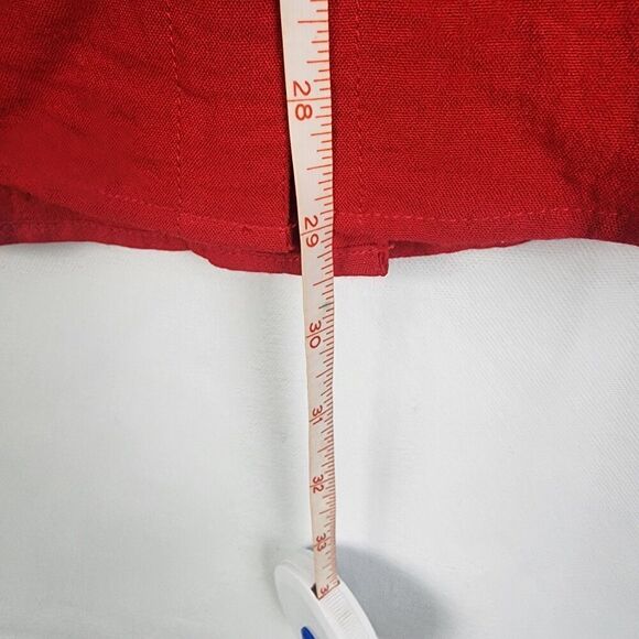 John Mark Tunic Top‎ Women's  Size Small Cabana Wine Lace  Relaxed Fit Red Artsy - Picture 6 of 6